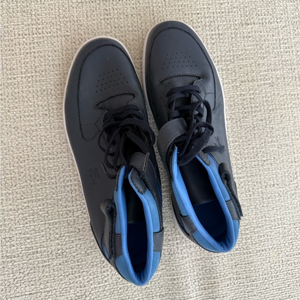 Lacoste Dark Gray and Blue High-Tops - Picture 2 of 8